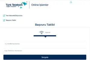 Türk Telekom Başvuru Sorgulama ve Süreç Takibi