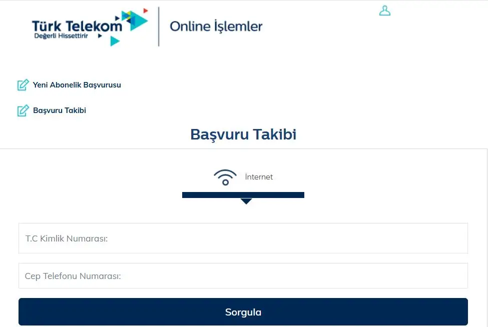 Türk Telekom Başvuru Sorgulama ve Süreç Takibi
