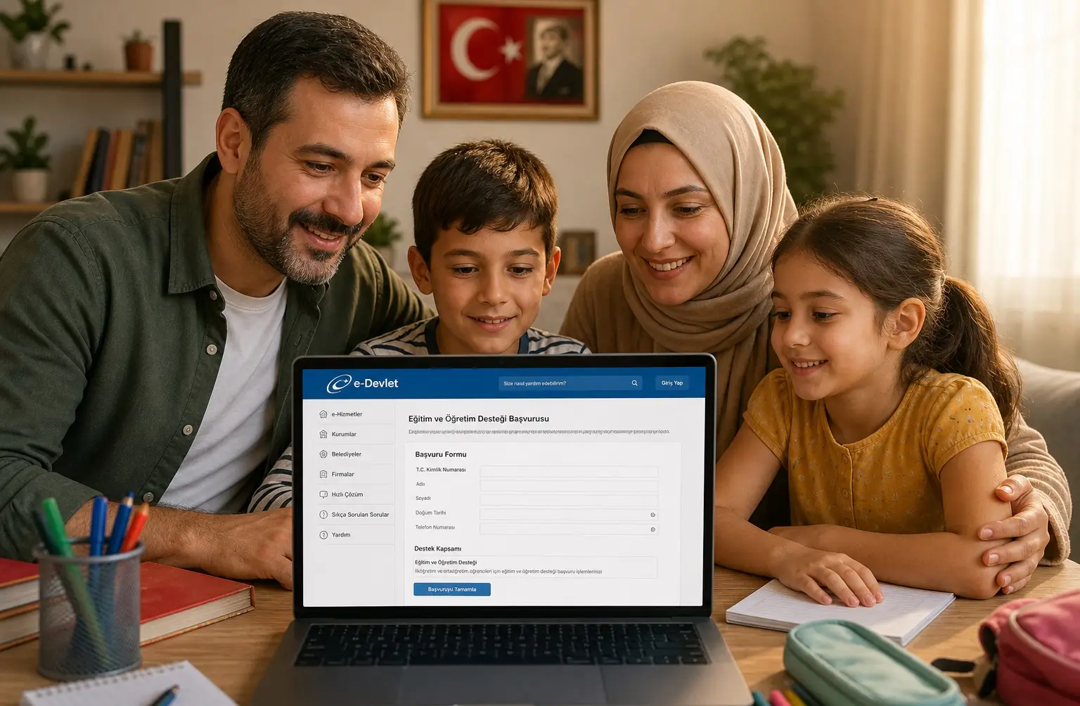 Okul Eğitim Yardım Parası Başvurusu